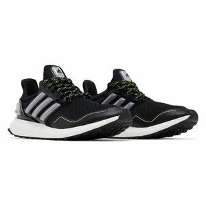 Adidas Ultraboost 1.0 W black team solar yellow running shoes womens 7.5
